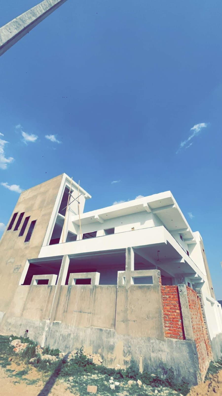 Building framework and crane work